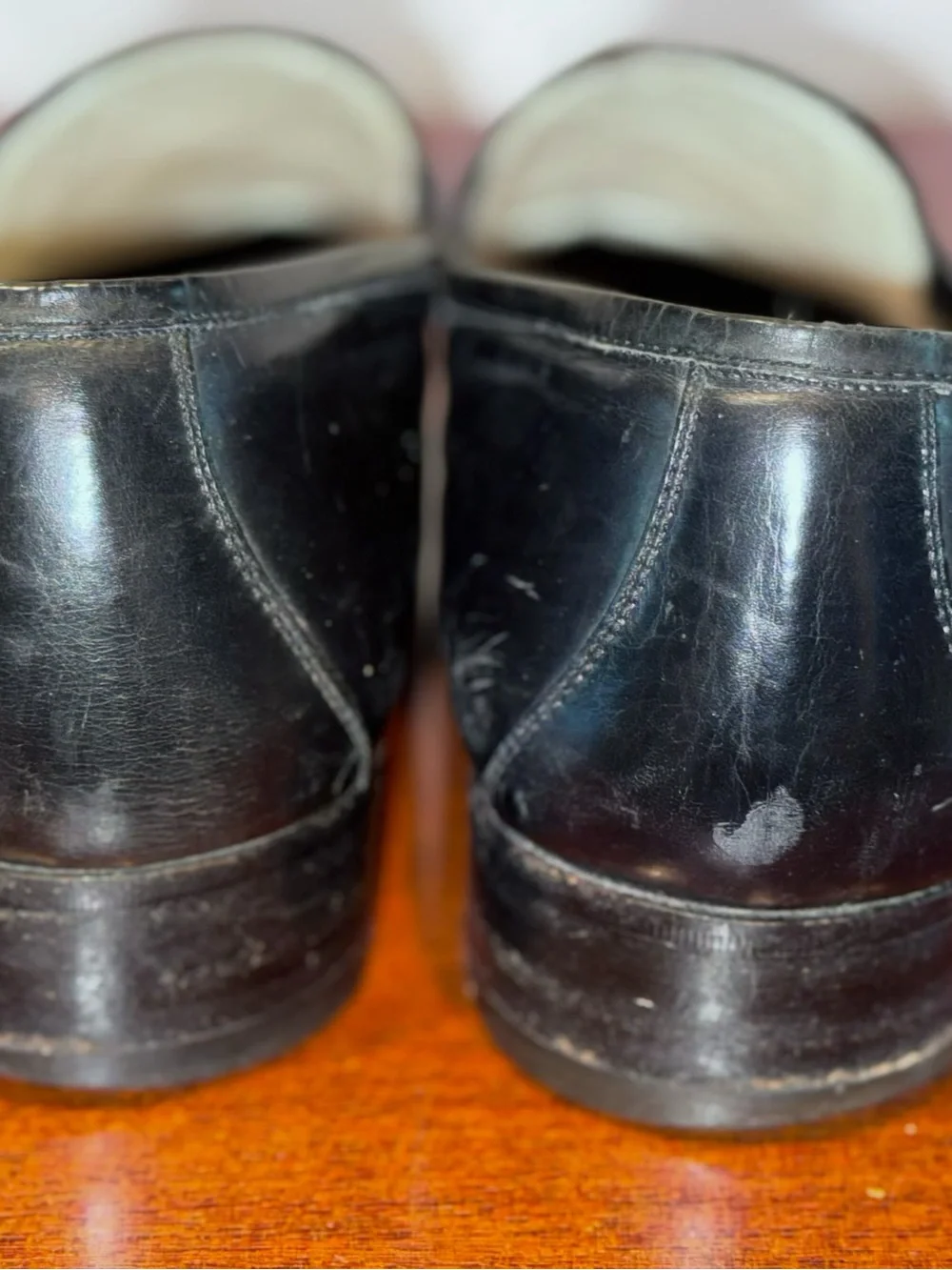 Gucci Black Leather Tassel Loafers